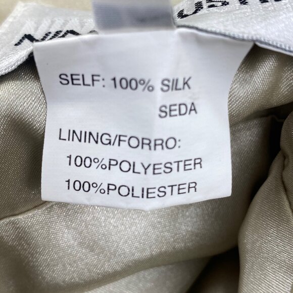 Nina Austin Silk Formal Gown | L | Metallic Beaded Sequin | Event Ball Gala - Picture 4 of 11